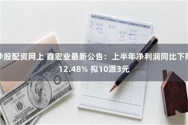 炒股配资网上 鑫宏业最新公告：上半年净利润同比下降12.48% 拟10派3元