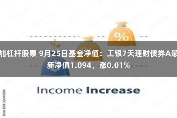 加杠杆股票 9月25日基金净值：工银7天理财债券A最新净