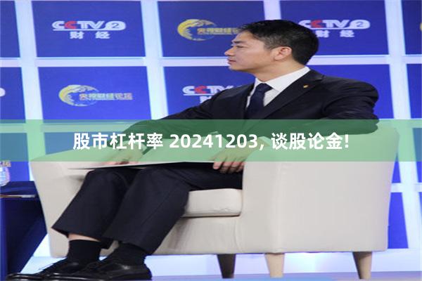 股市杠杆率 20241203, 谈股论金!