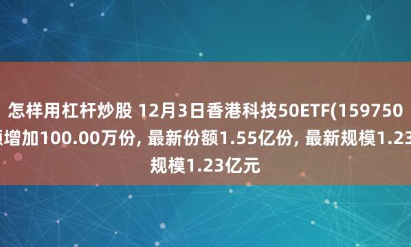 怎样用杠杆炒股 12月3日香港科技50ETF(159750)份额增加100.00万份, 最新份额1.55亿份, 最新规模1.23亿元