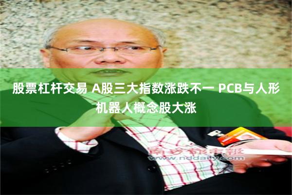 股票杠杆交易 A股三大指数涨跌不一 PCB与人形机器人概念股大涨